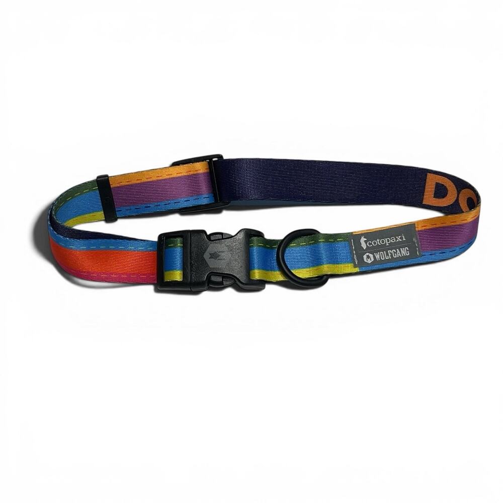 Wolfgang Man & Beast x Cotopaxi Dog Collar - Multi-Color Geometric Pattern L/XL